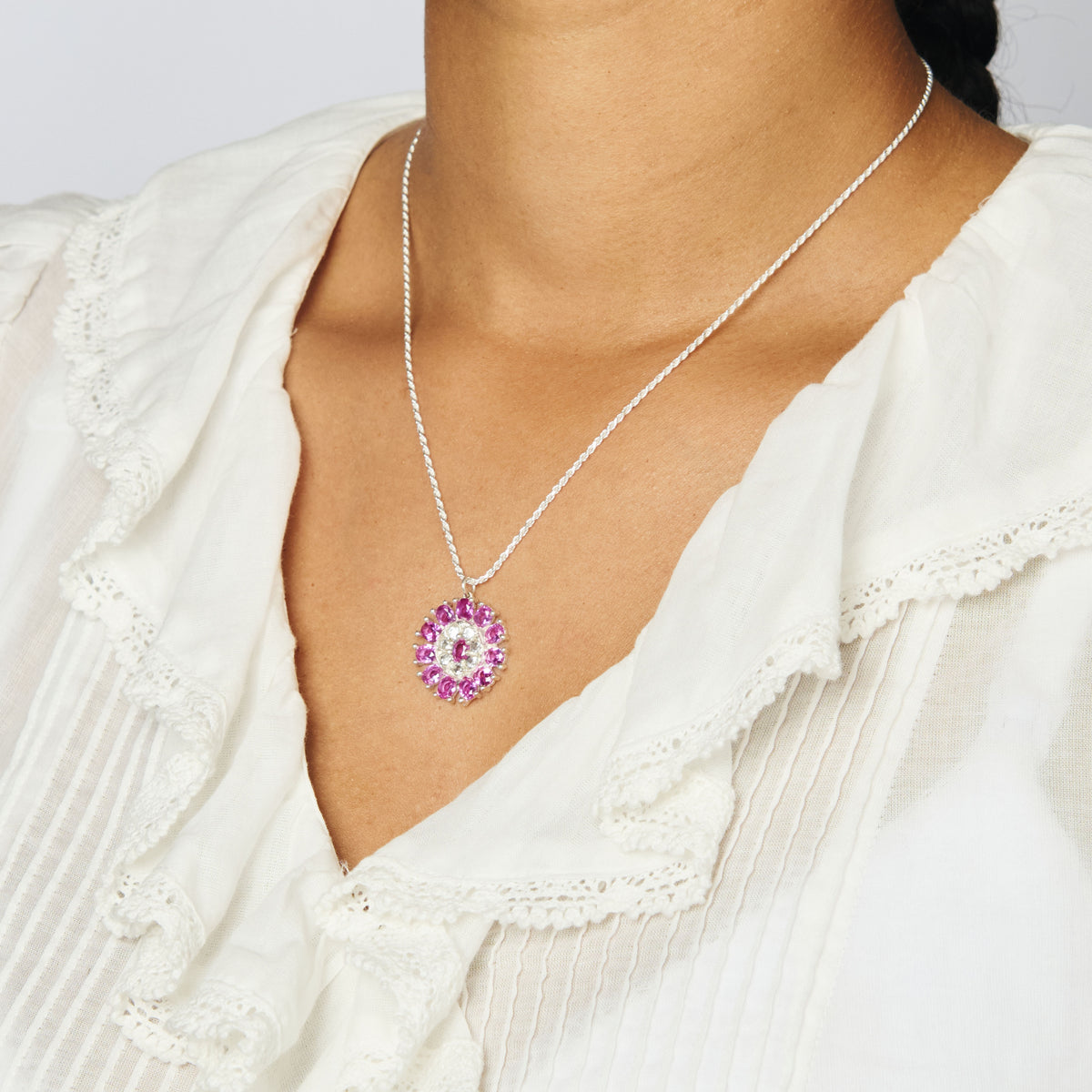 Dorset Dahlia Pendant