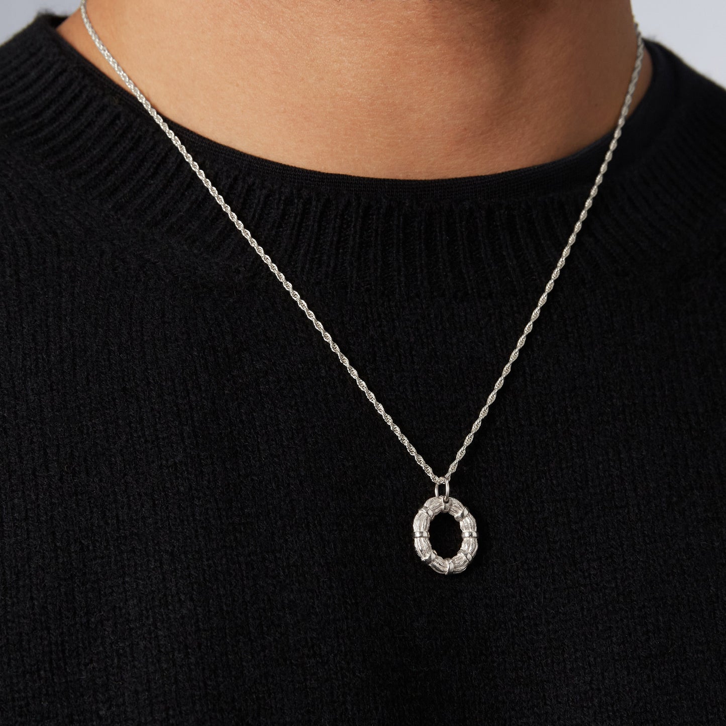 Bound Willow Pendant - Silver
