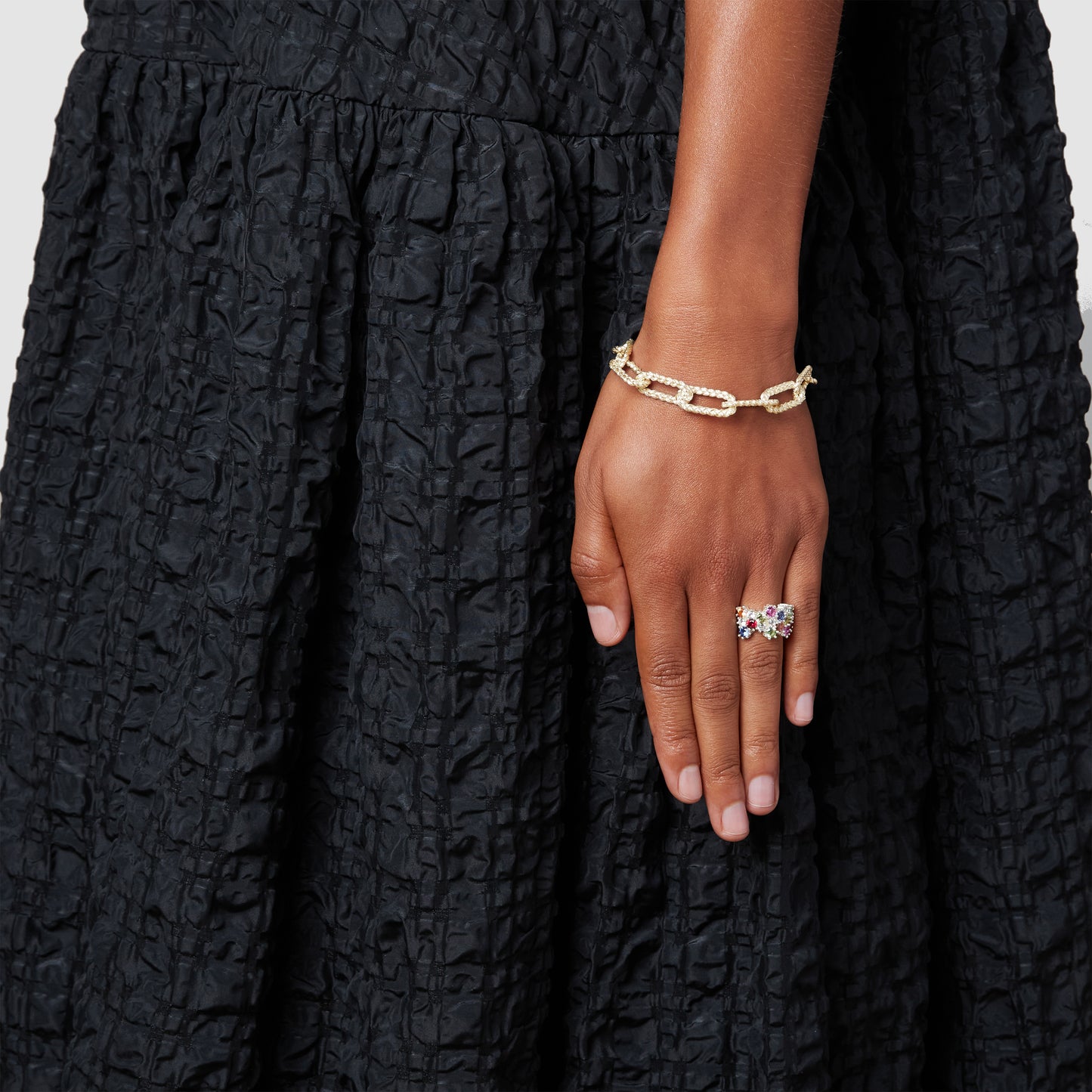 Braided Link Bracelet - Gold