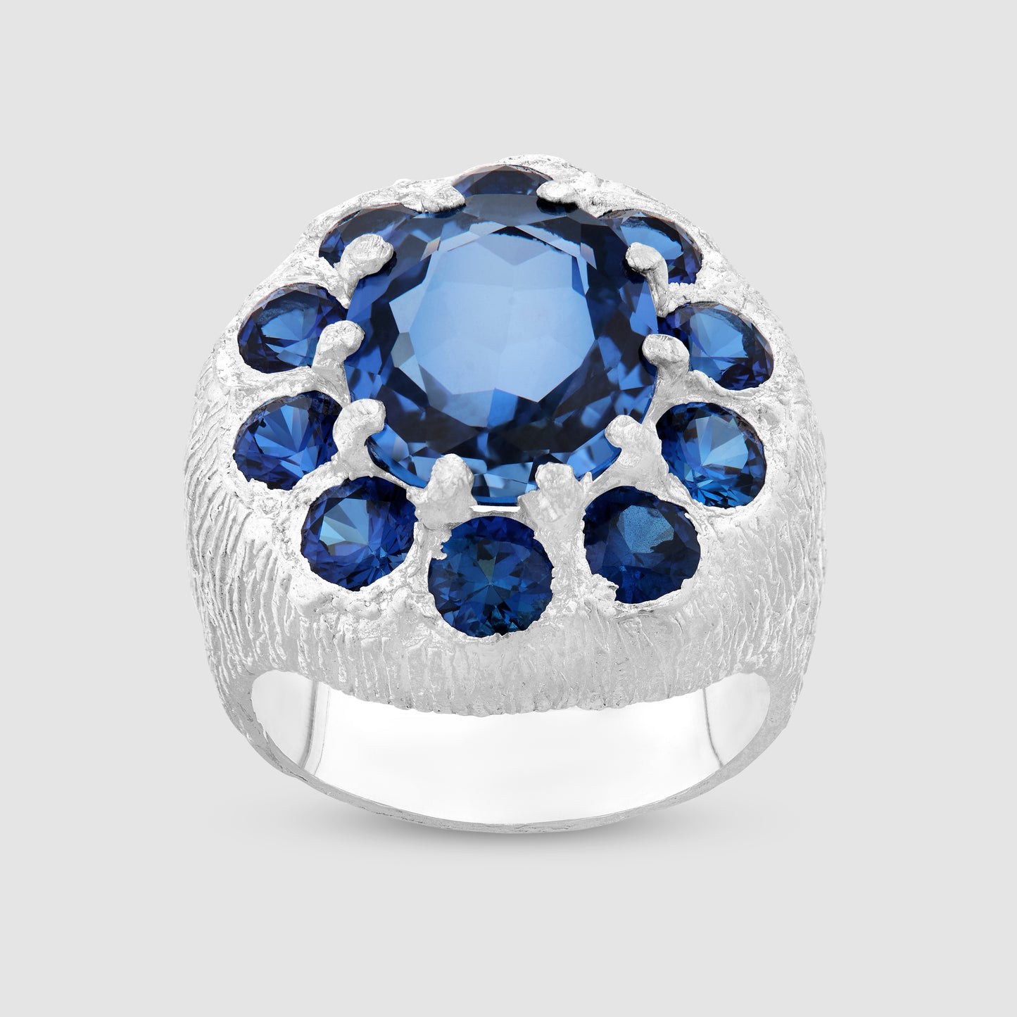 The Burnham Signet - Blue - Silver