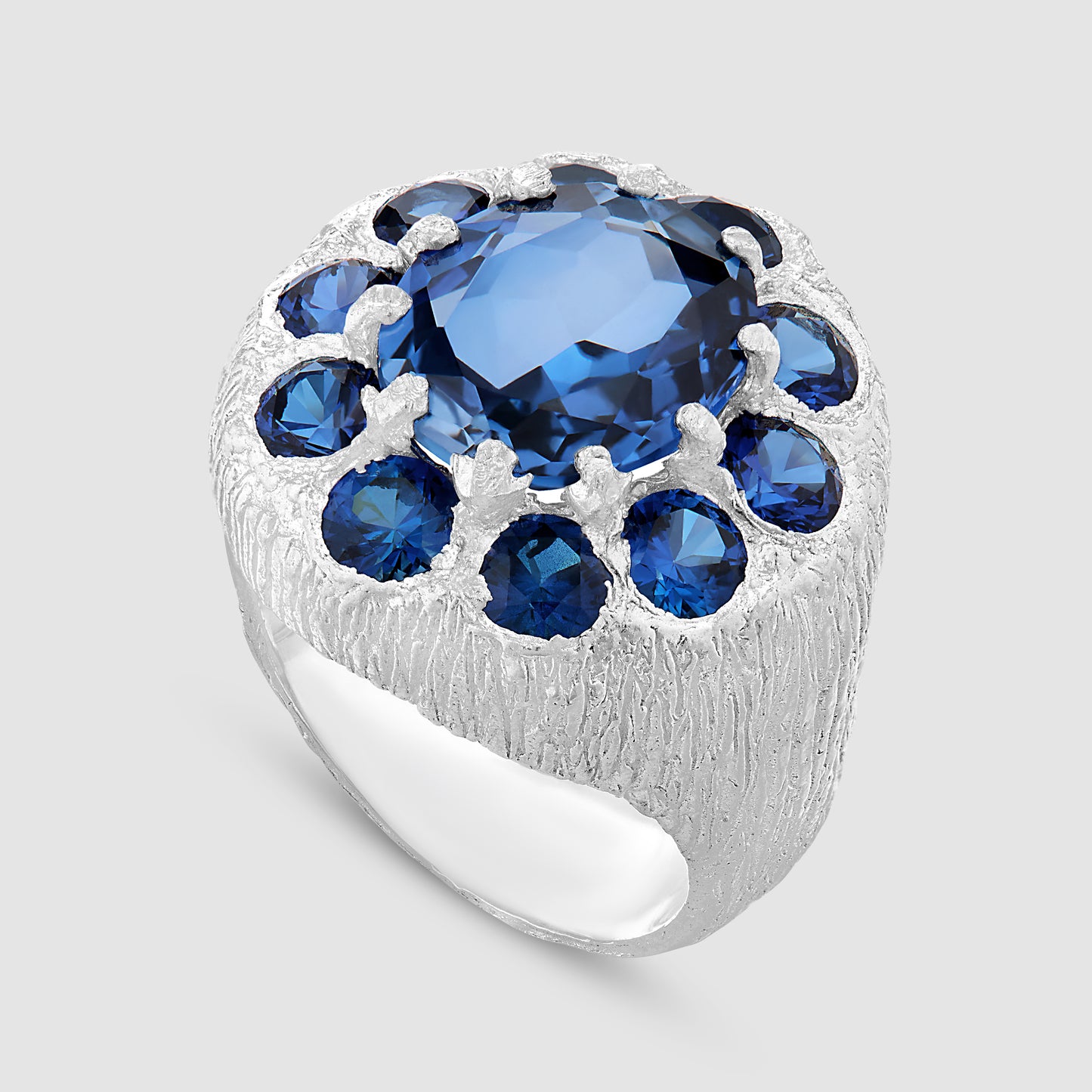 The Burnham Signet - Blue - Silver