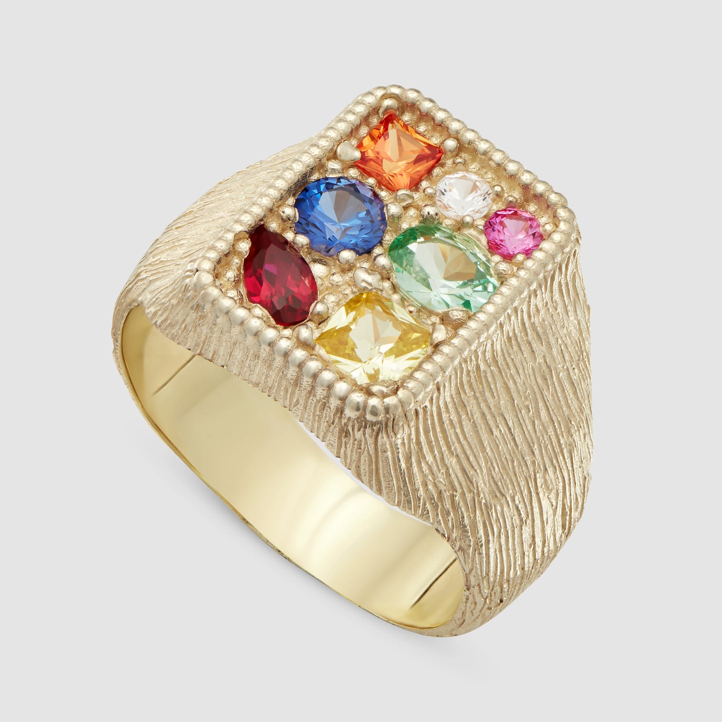 Cottage Garden Signet - Multi - Gold