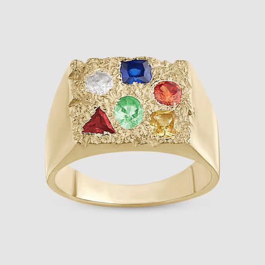 Cottage Rose Garden Signet - Gold