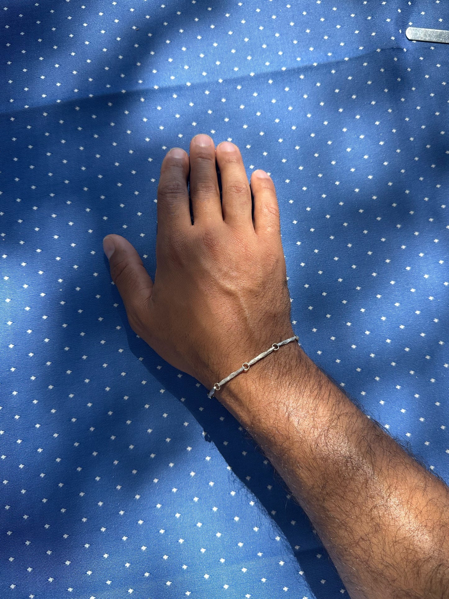 Ashdown Oak Bracelet - Silver With Gold Jump Loops