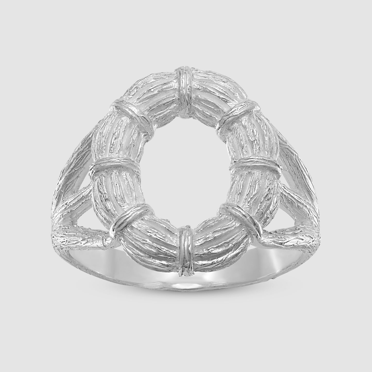 Mini British Willow Ring - Silver