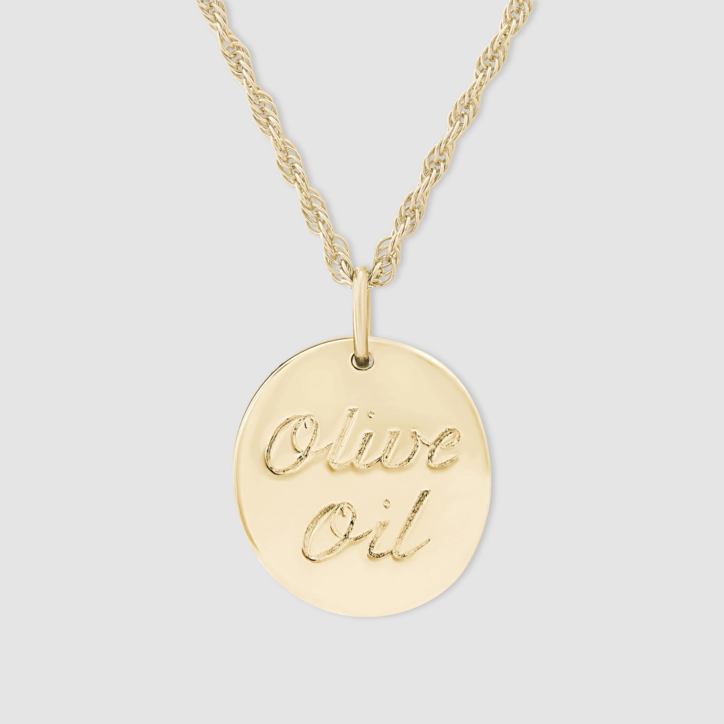 Olive Oil Pendant - Gold