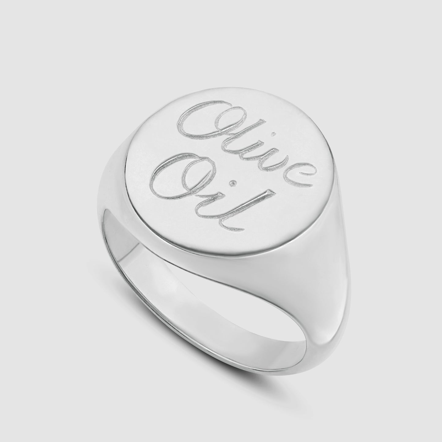 Olive Oil Signet - Silver