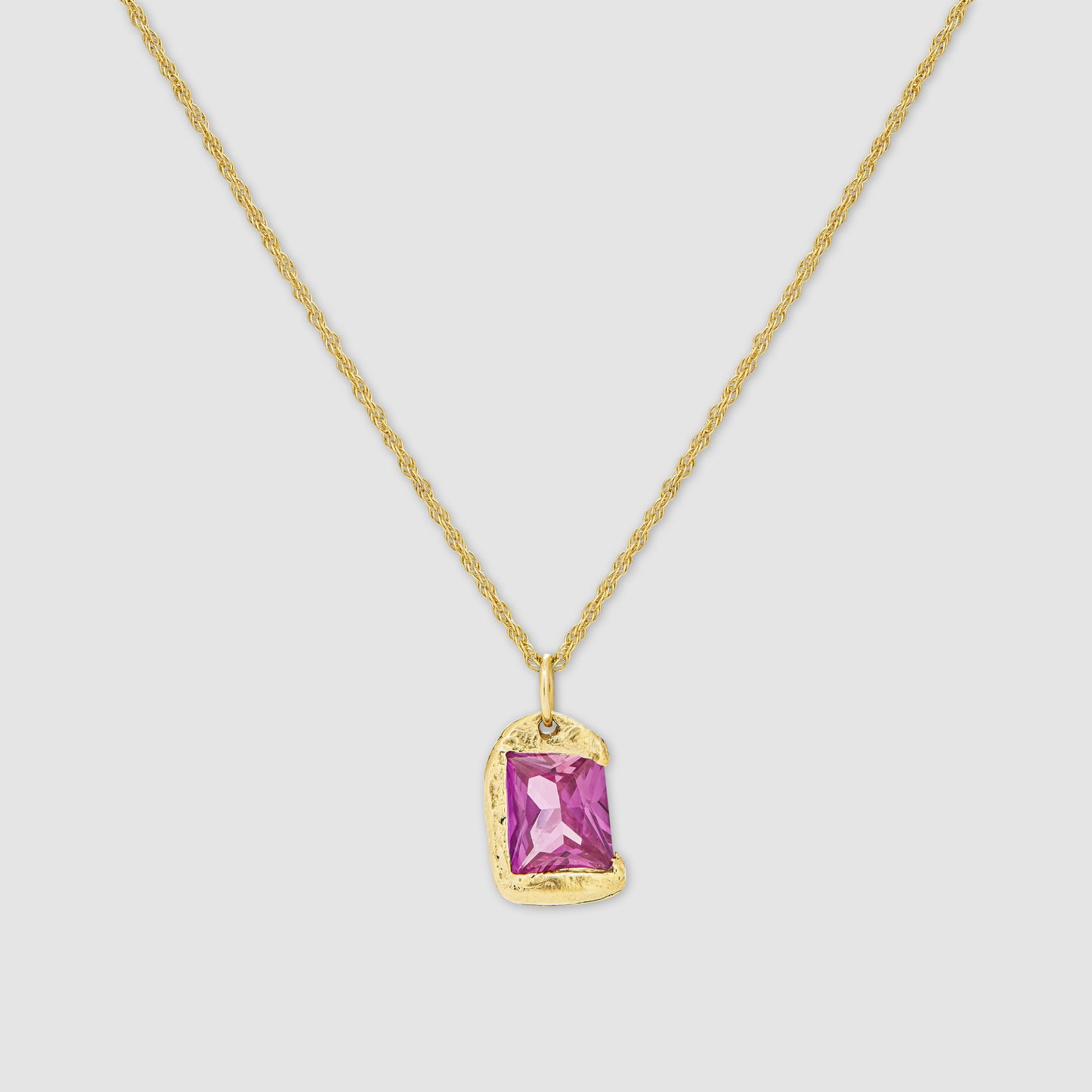 The Rose Pendant - Gold - Pink