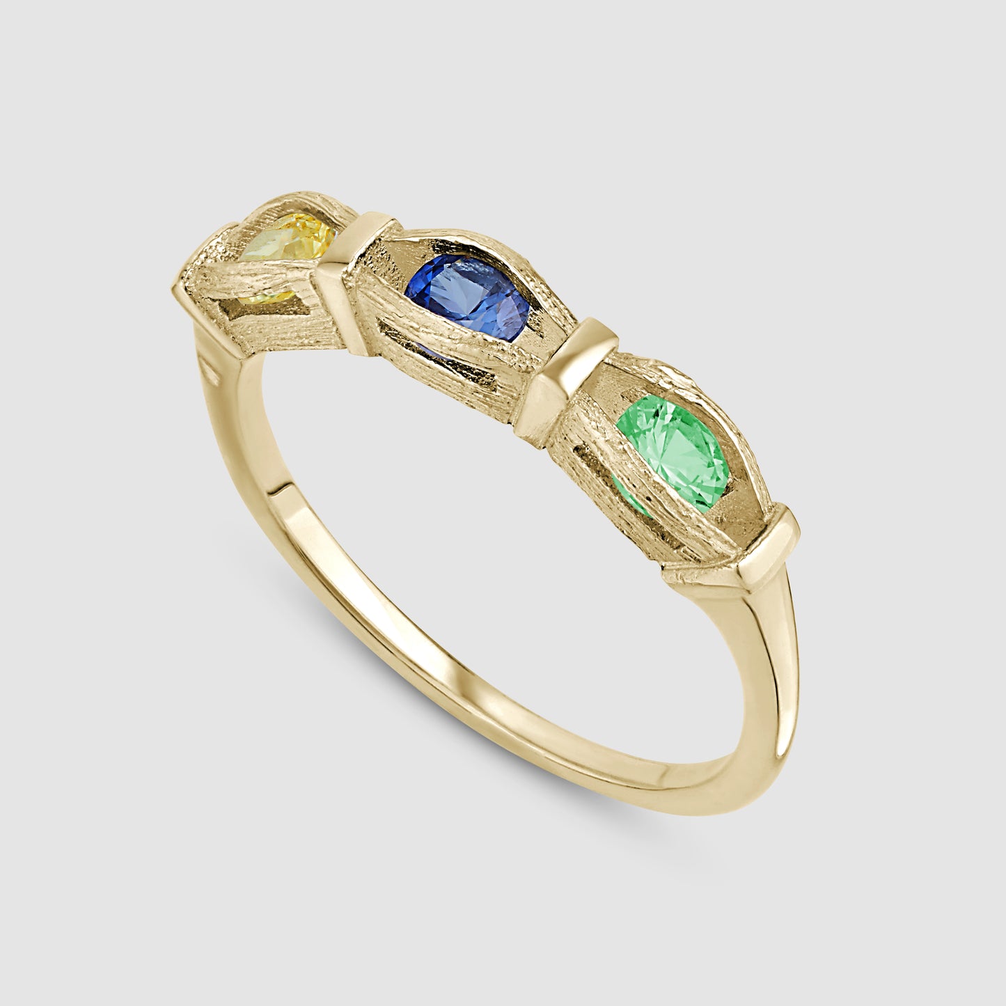 Sacred Oak Ring - Multi - Gold