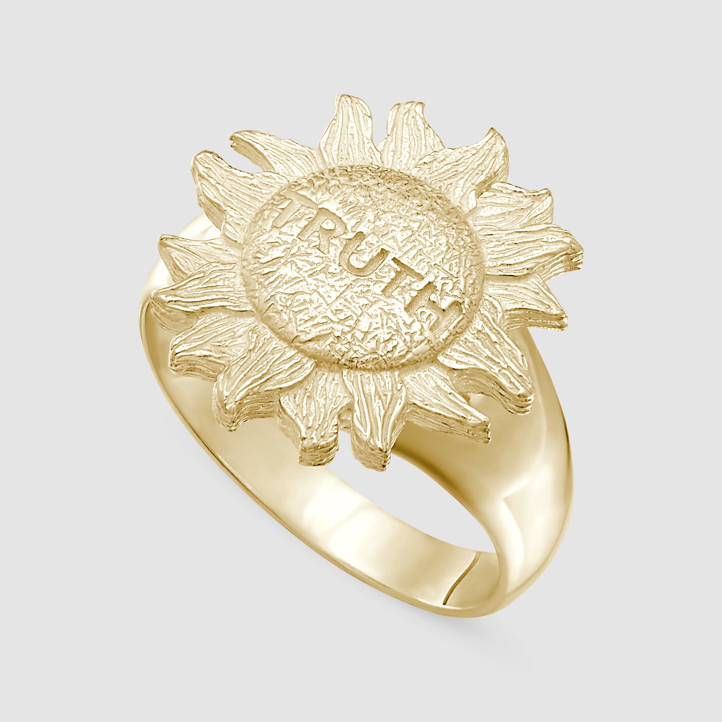 Truth is in the Sun Signet - Gold