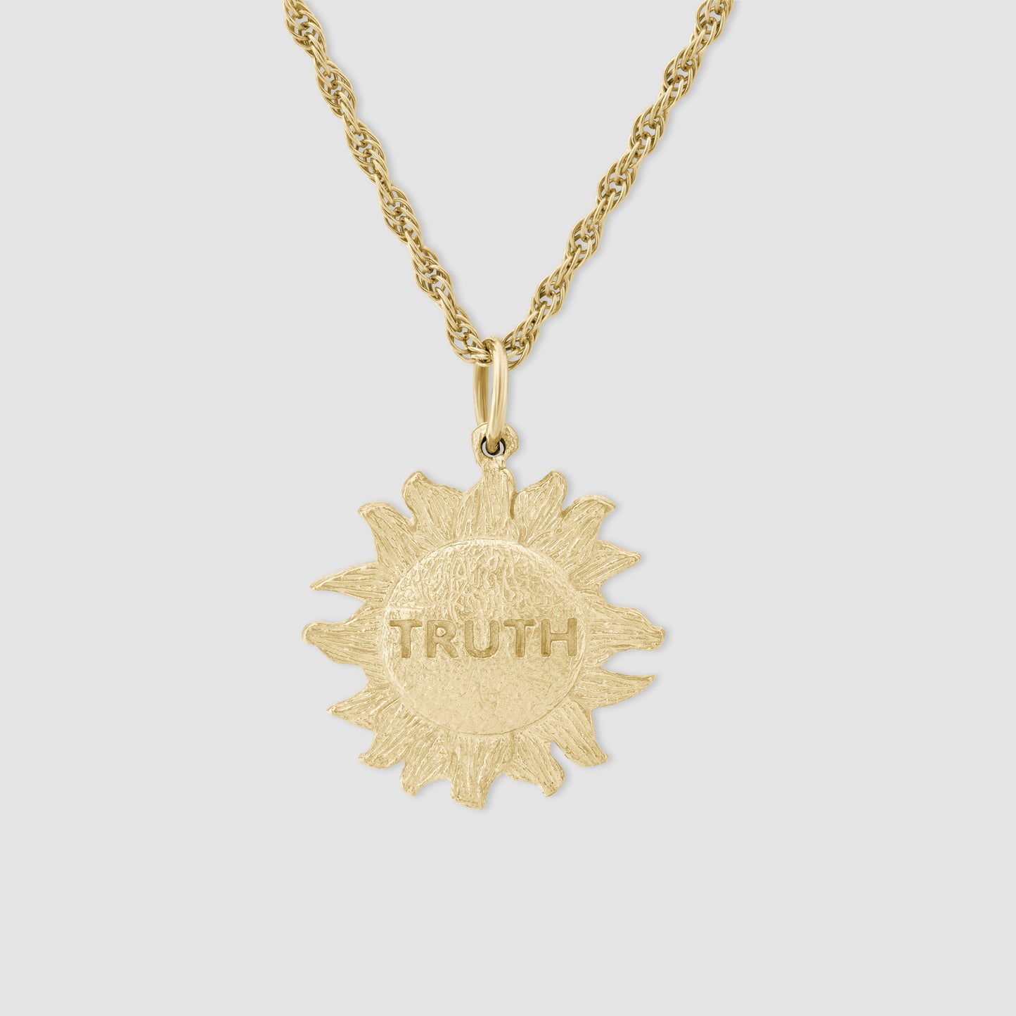 Truth is in the Sun Pendant - Gold