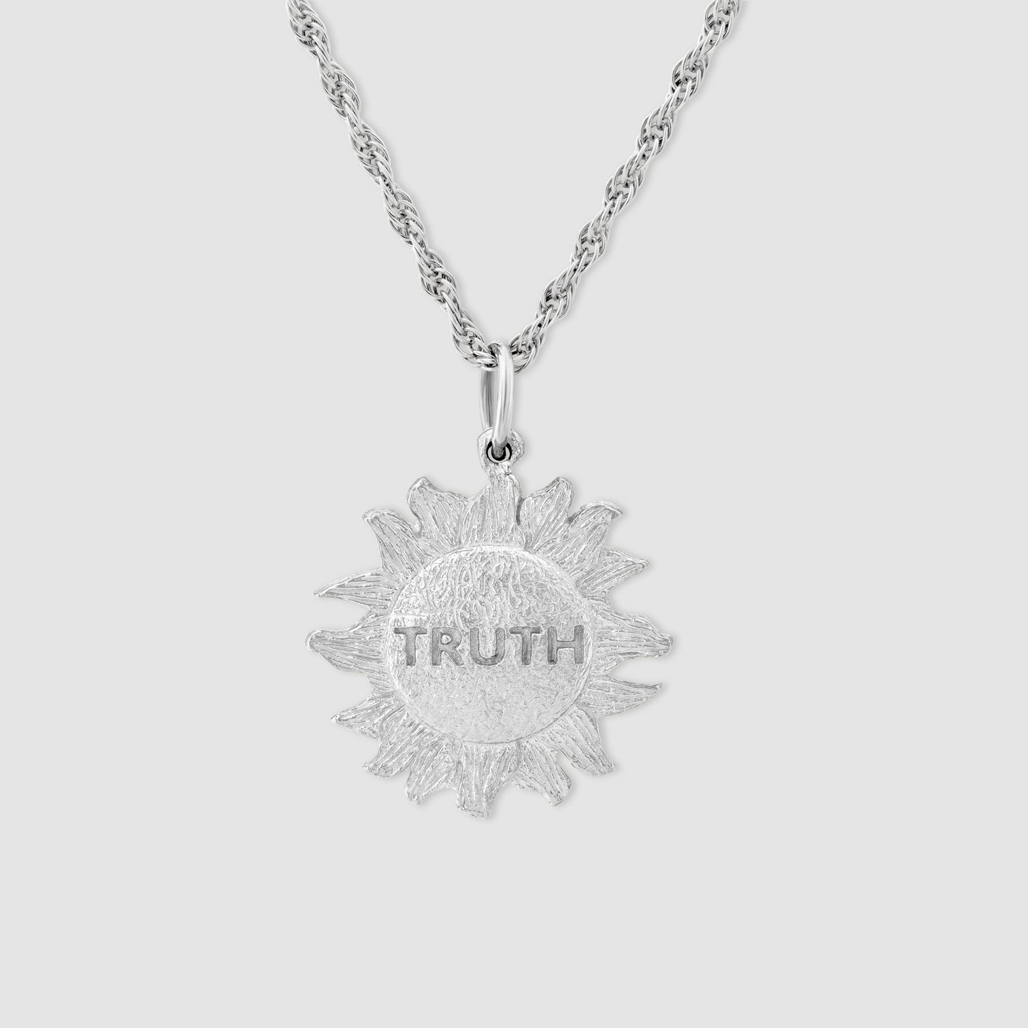 Truth is in the Sun Pendant - Silver