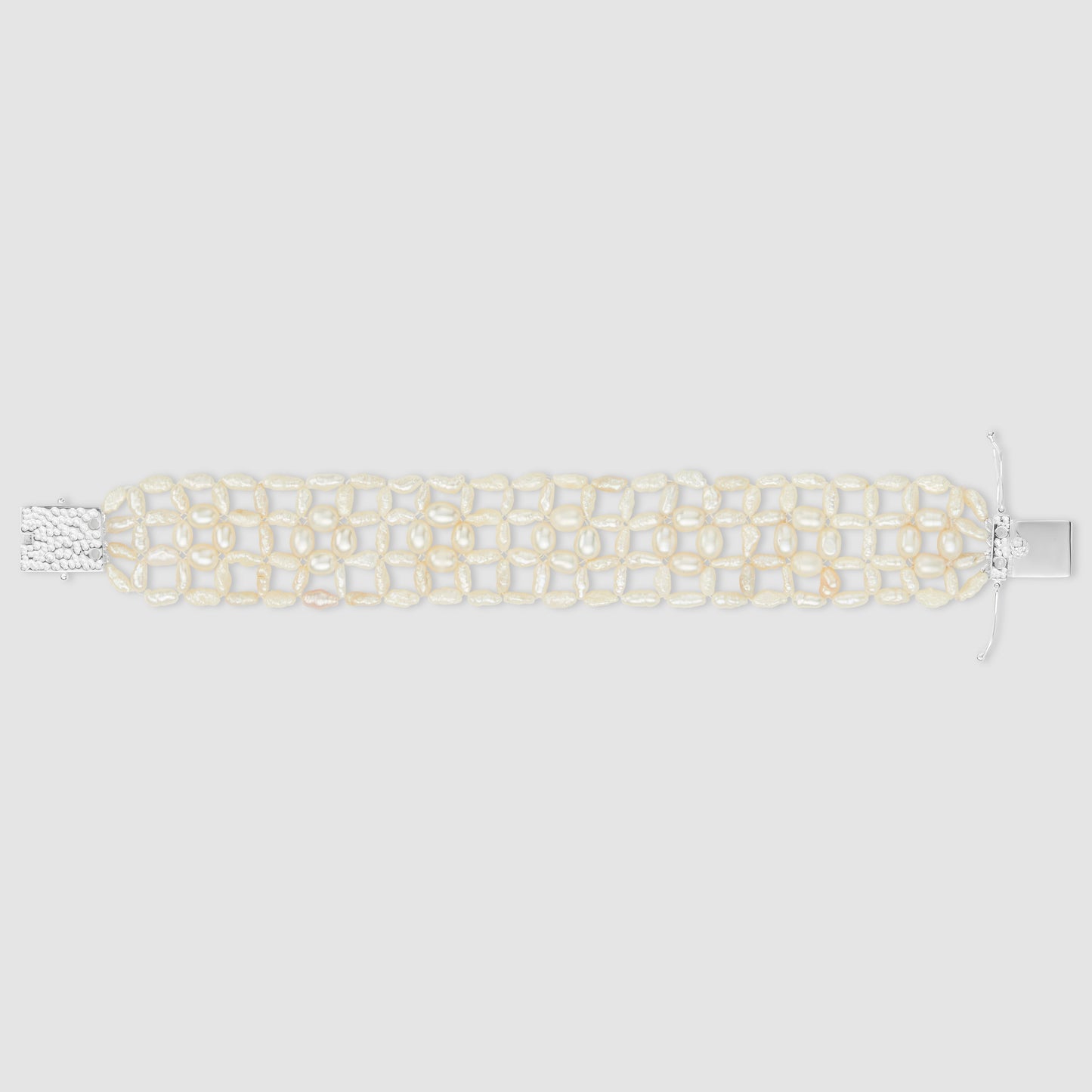 Woven Antique Pearl Bracelet