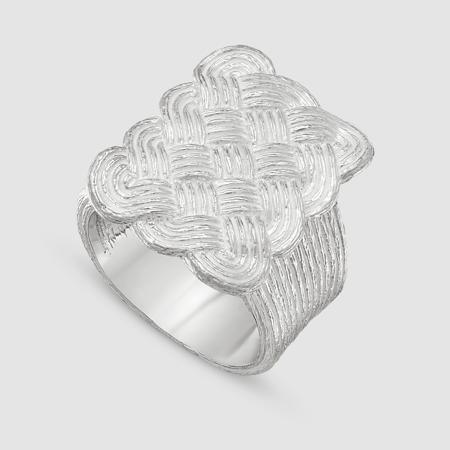 Woven Willow Ring - Silver