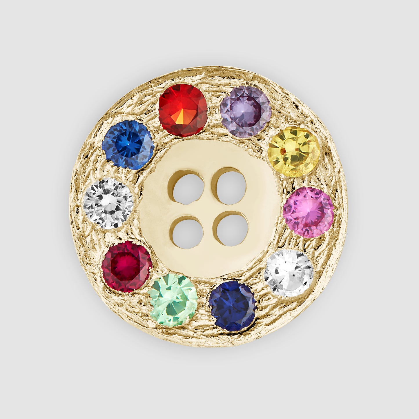 The Burnham Button - Multi - Gold