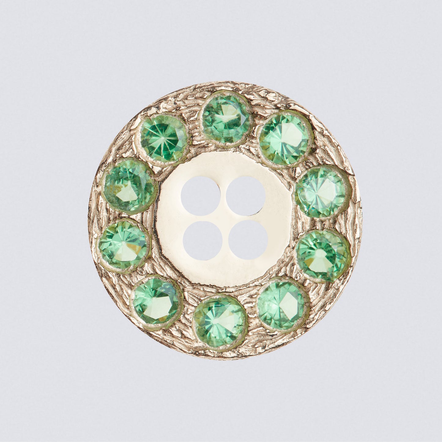 The Burnham Button - Green - Gold