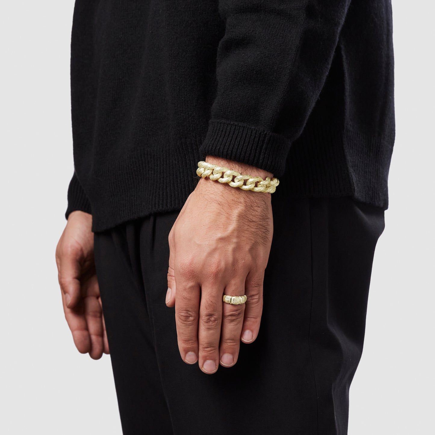 Oak Cuban Bracelet - Gold