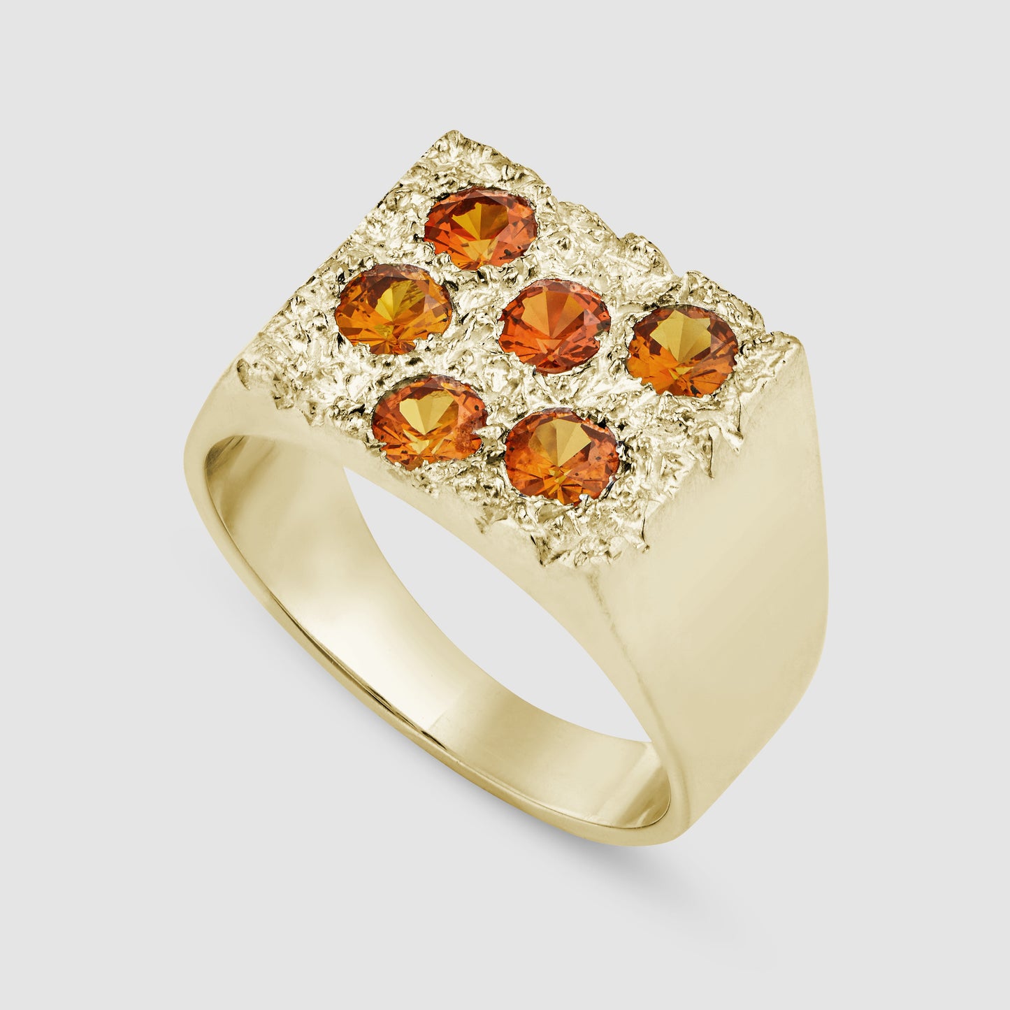 The Rose Garden Signet - Orange - Gold