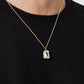The Rose Pendant - Gold - Green
