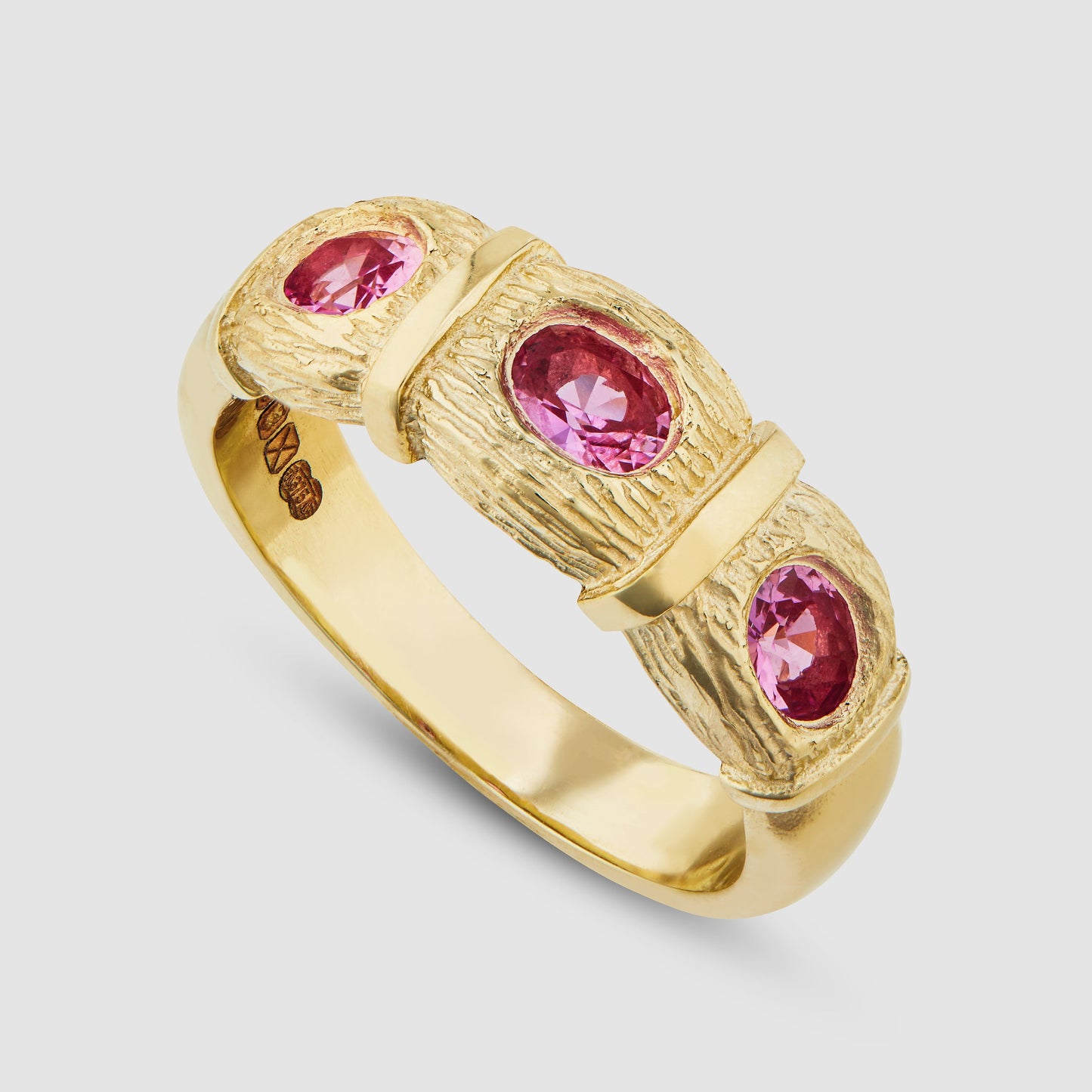 Window Box Ring - Pink - Gold