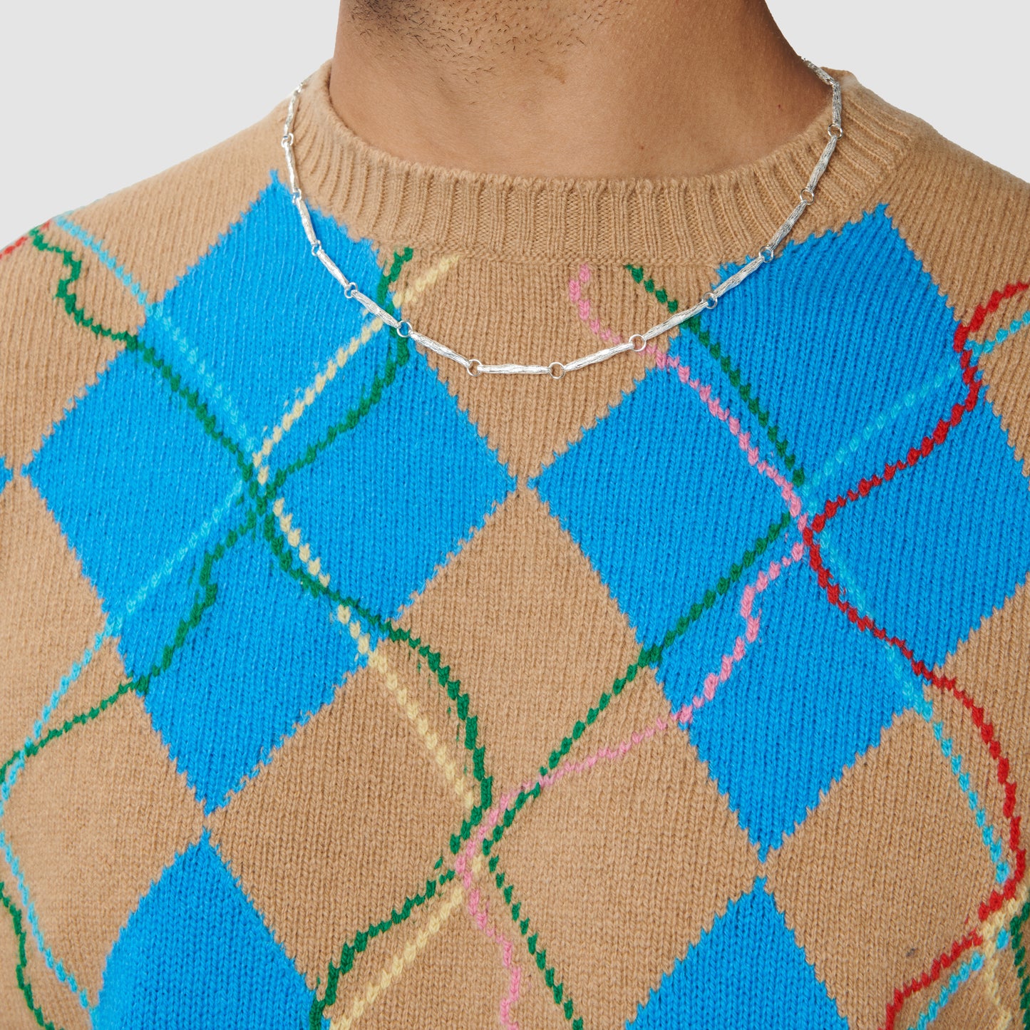 Ashdown Oak Stem Necklace - Silver
