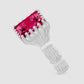 Baguette Cut Bound Willow Ring - Pink - Silver