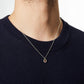 Bamboo Pendant - Red - Gold