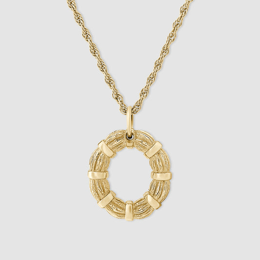 Bound Willow Pendant - Gold