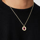 Bound Willow Pendant - Pink - Gold