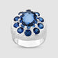 The Burnham Signet - Blue - Silver
