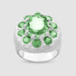 The Burnham Signet - Green - Silver