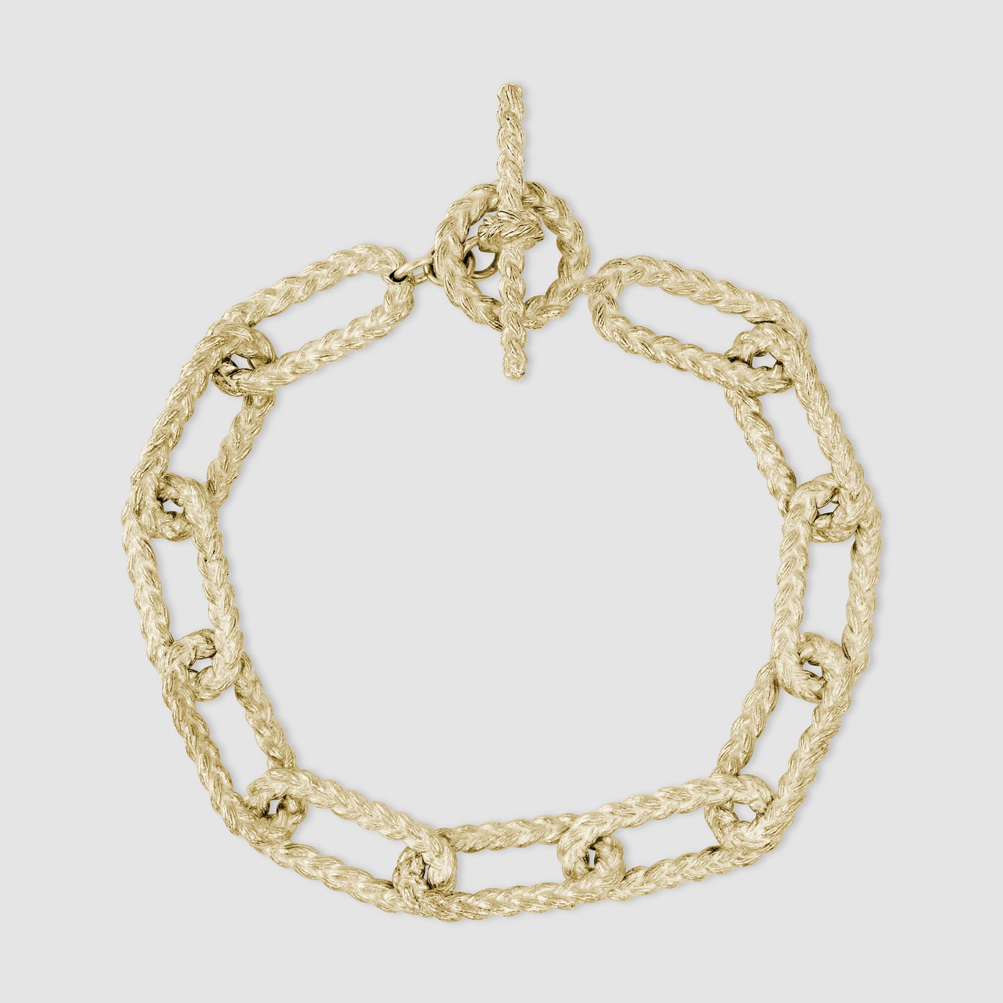 Braided Link Bracelet - Gold