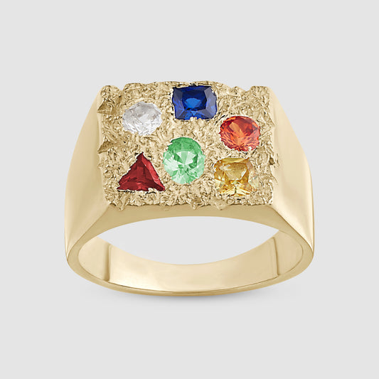 Cottage Rose Garden Signet - Gold