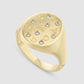 Diamond Signet - Gold