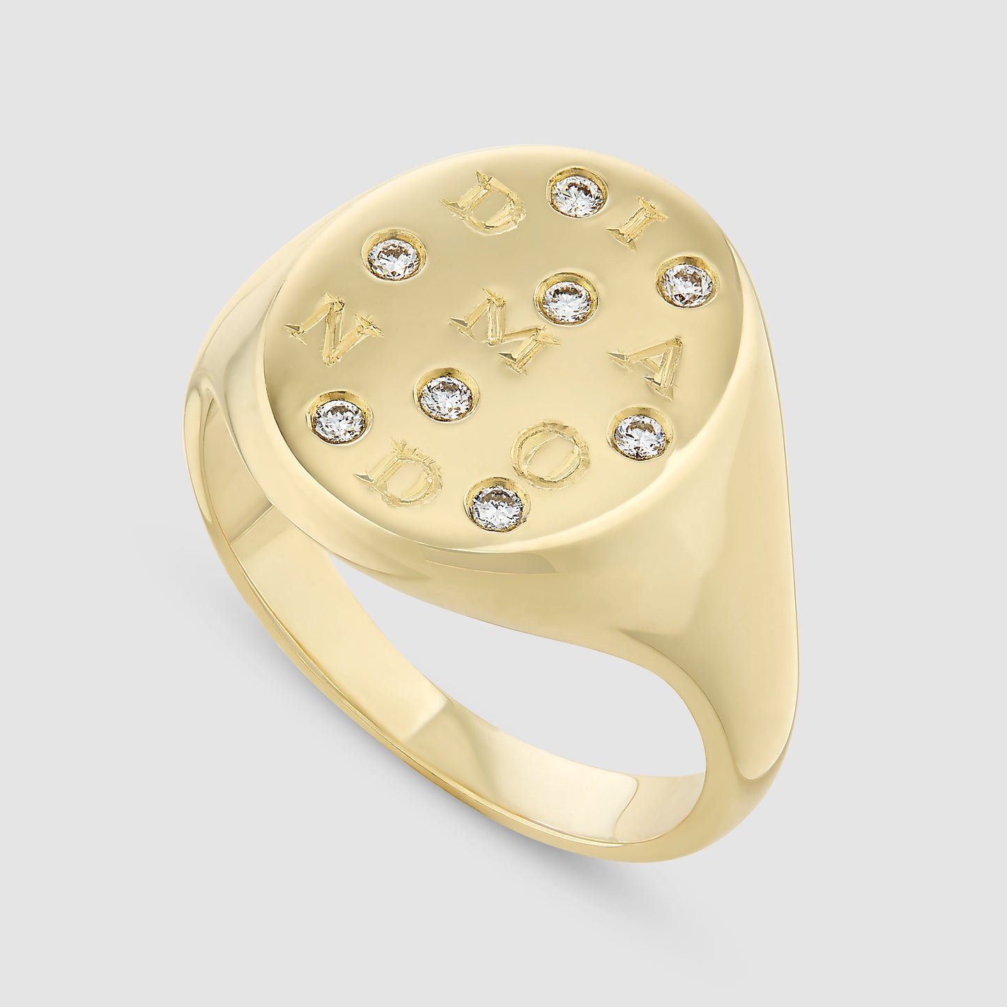 Diamond Signet - Gold