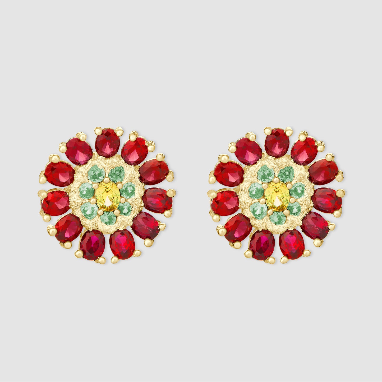 Dorset Dahlia Earrings - Gold