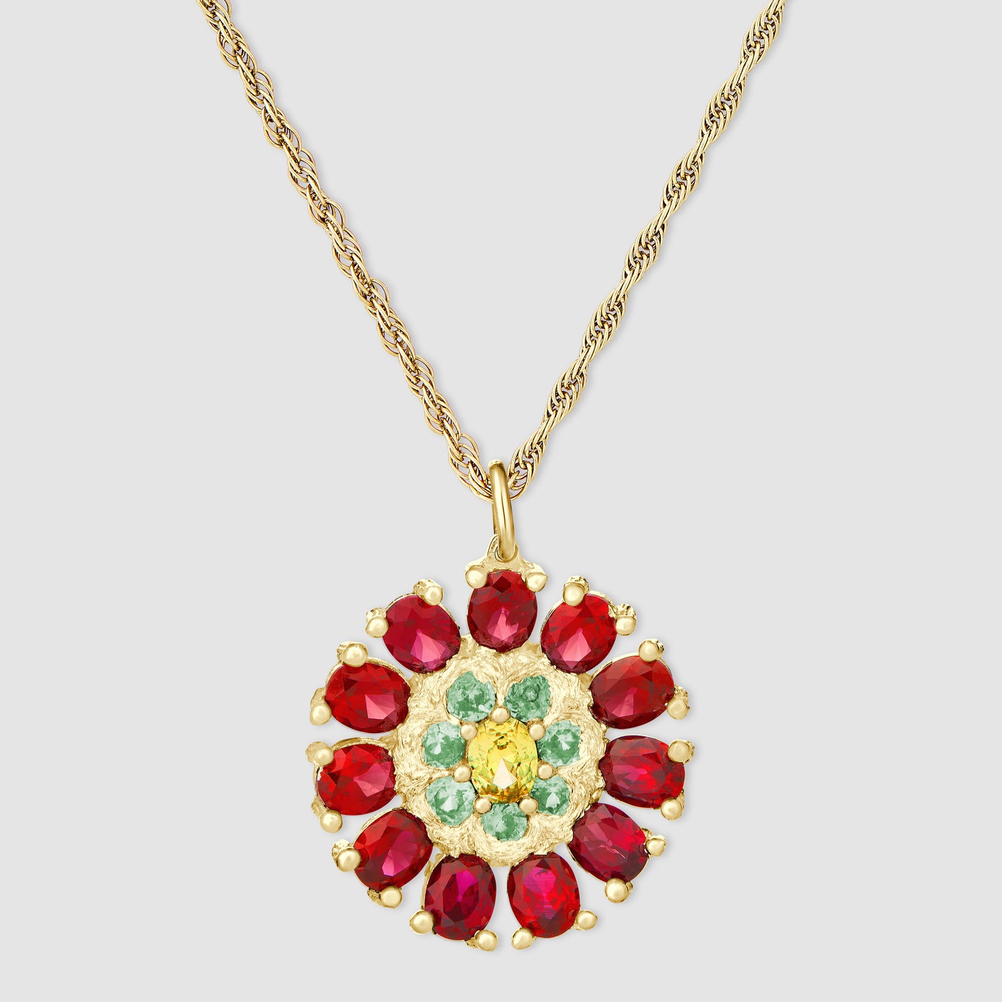 Dorset Dahlia Pendant - Gold