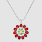 Dorset Dahlia Pendant - Silver