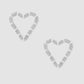 Heart Willow Earrings - Silver