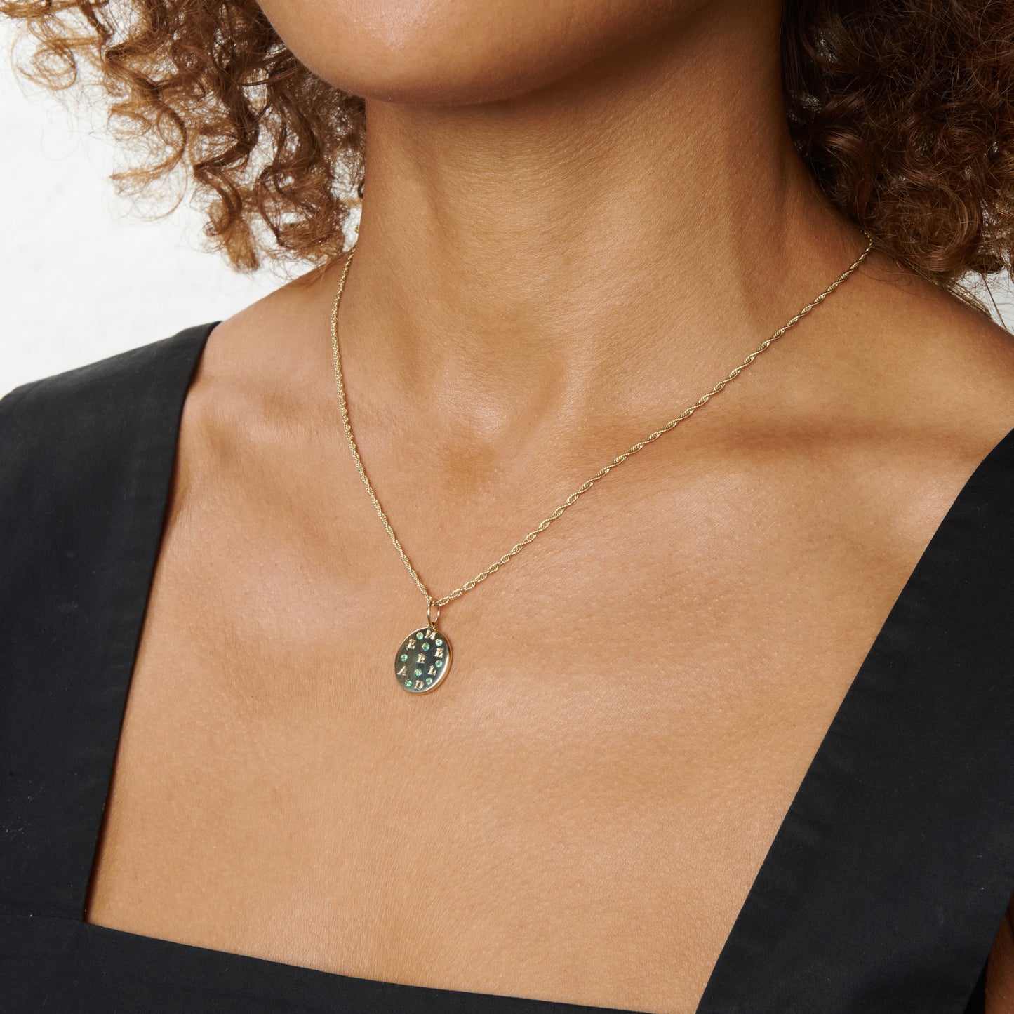 Emerald Pendant - Gold