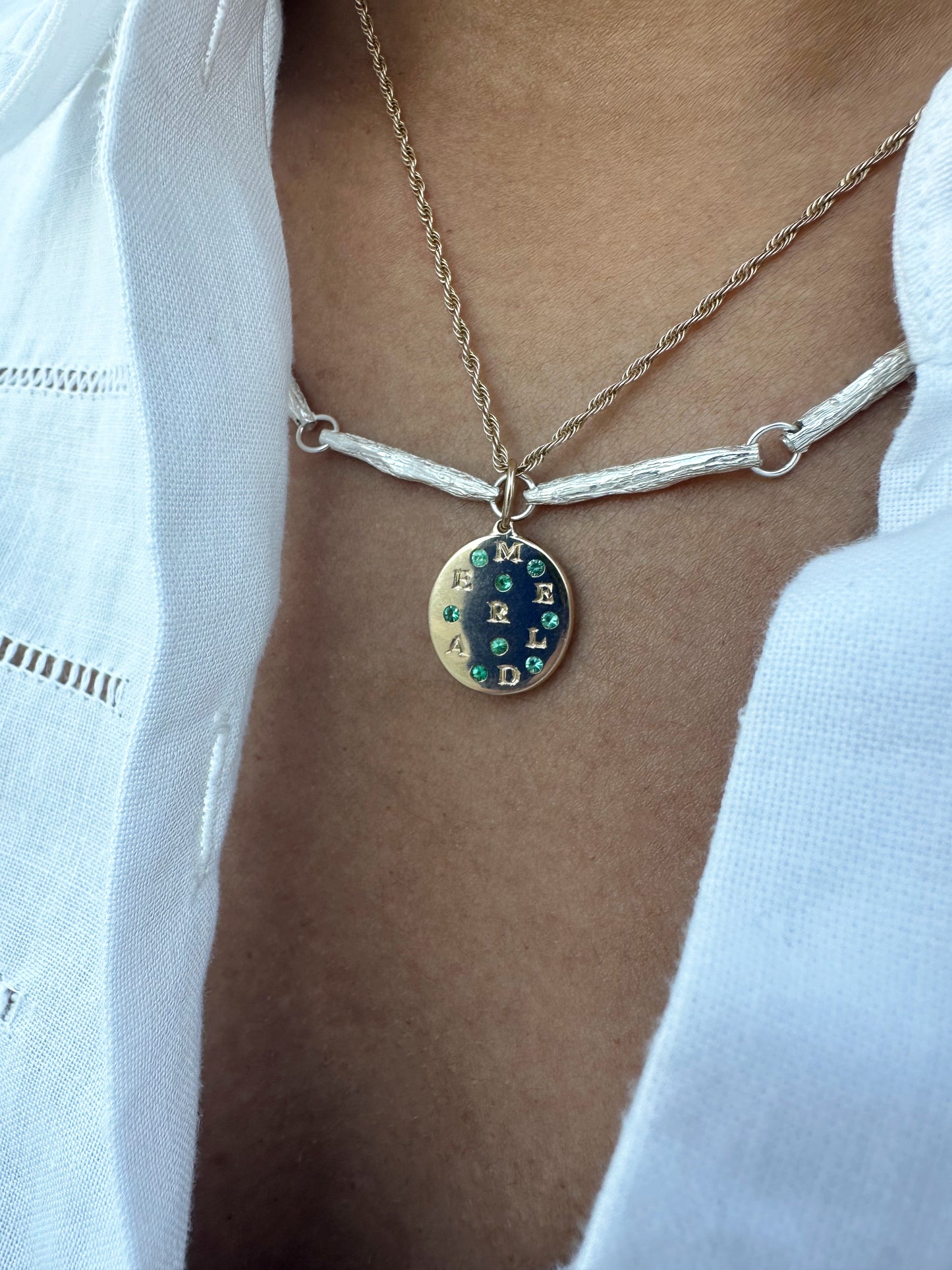 Emerald Pendant - Gold