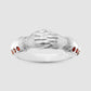 Hands of Thought Ring - Red - Silver