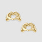 Heart Hands Earrings - Gold