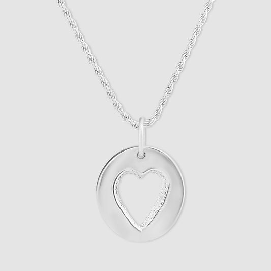 A Good Heart Pendant - Silver