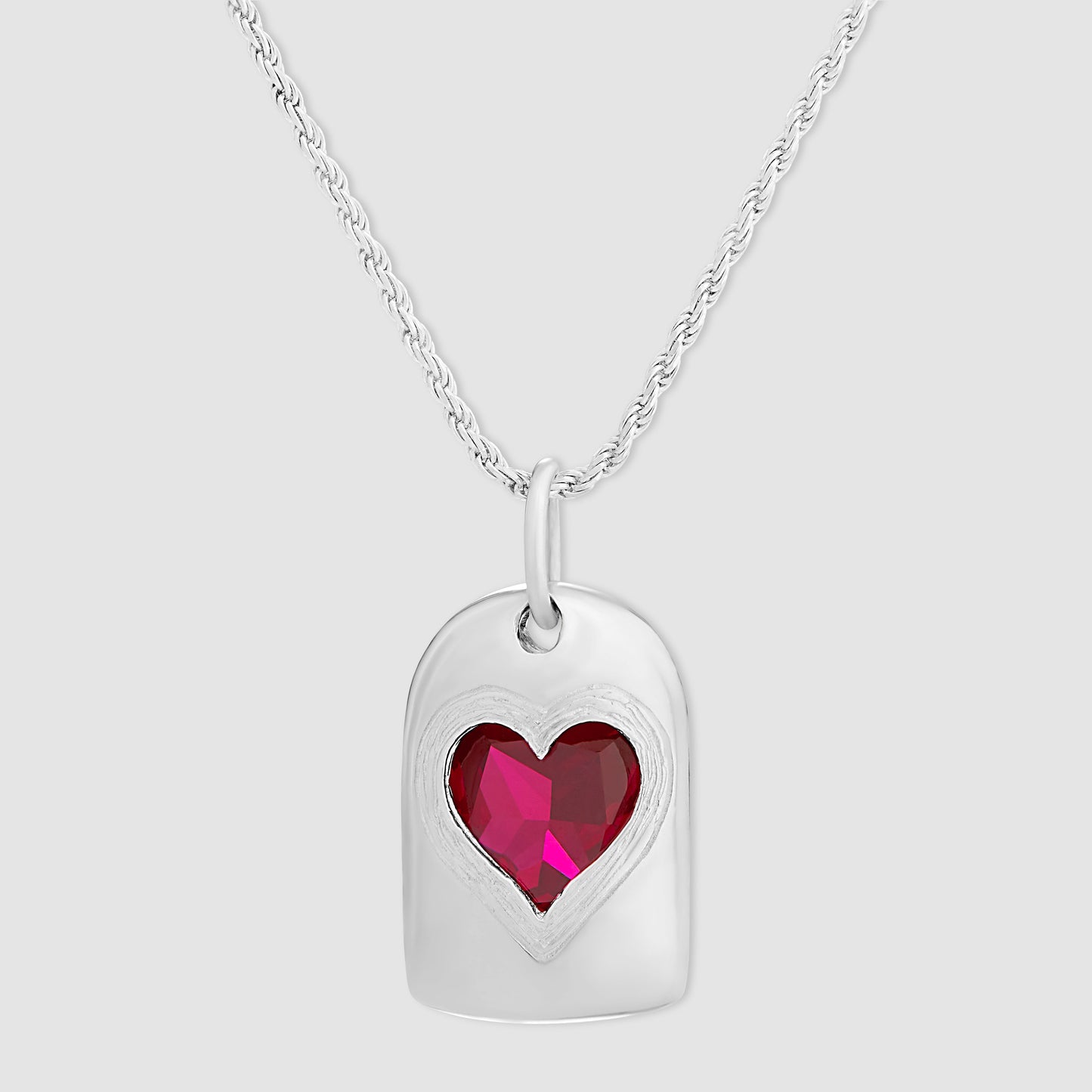Lovers Pendant - Silver