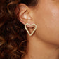 Heart Willow Earrings - Gold