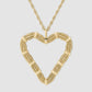 Heart Willow Pendant - Gold