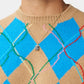 Basket Pendant - Blue - Gold