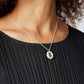 Mirror Pendant - Green - Silver