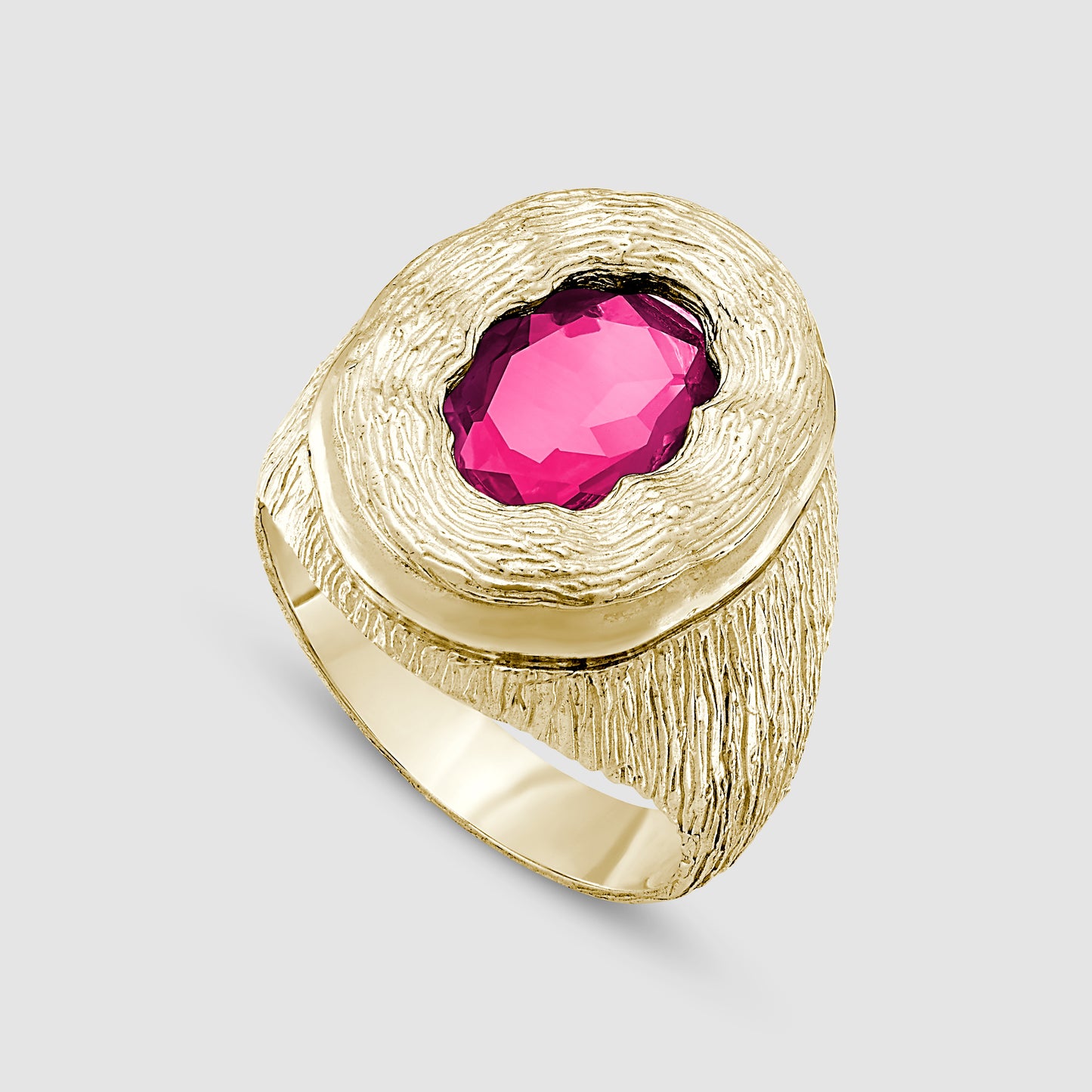 Mirror Ring - Pink - Gold